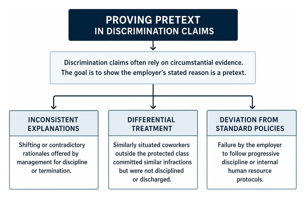 Proving pretext in discrimination claims